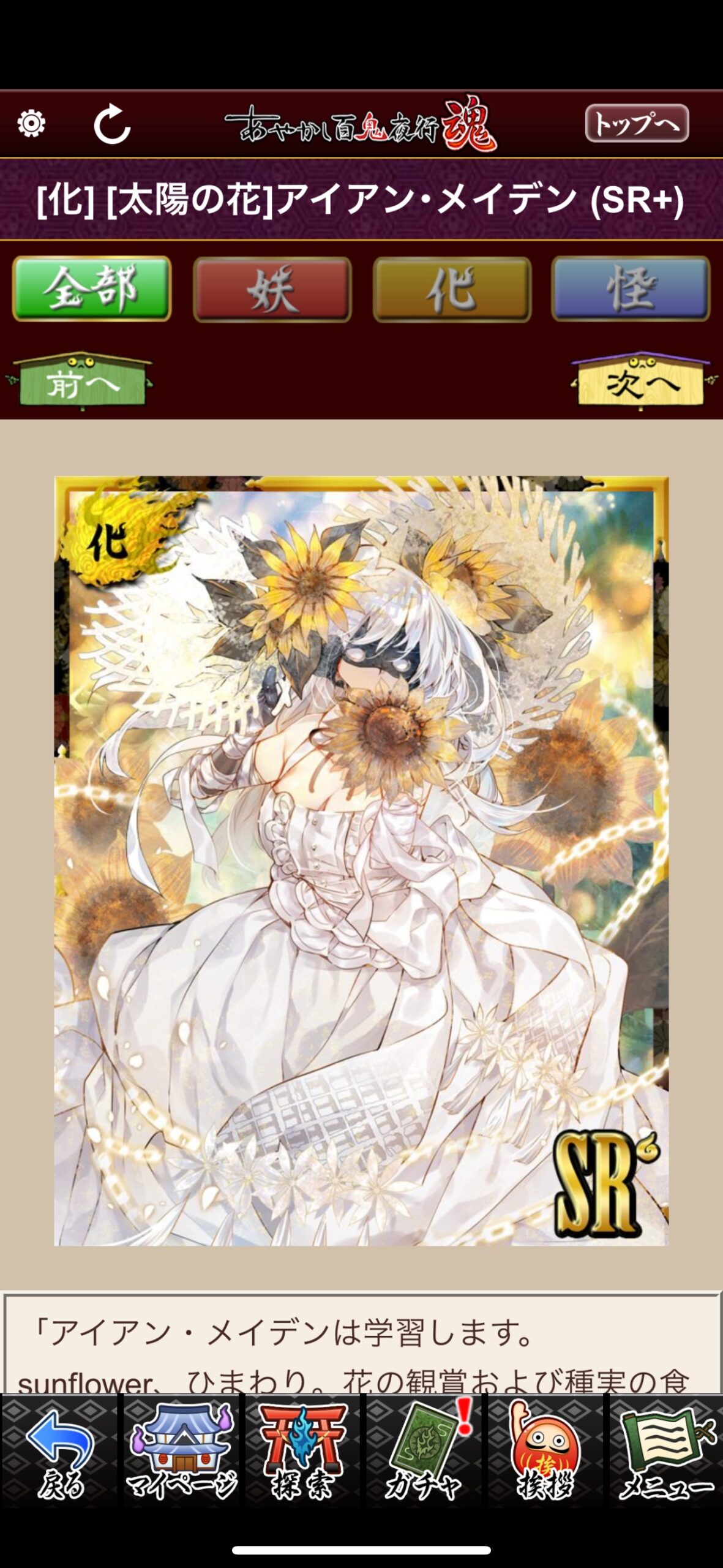 [太陽の花]アイアン・メイデン