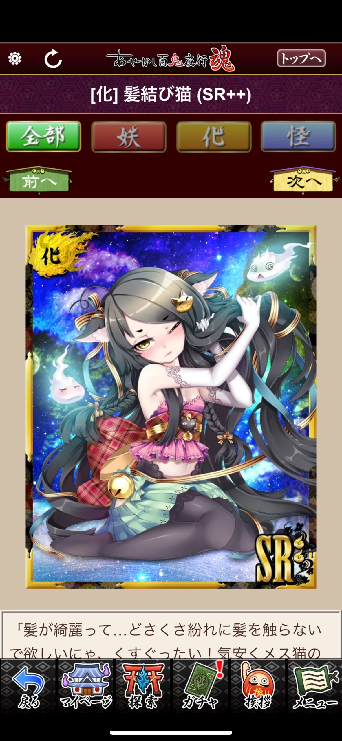 髪結び猫
