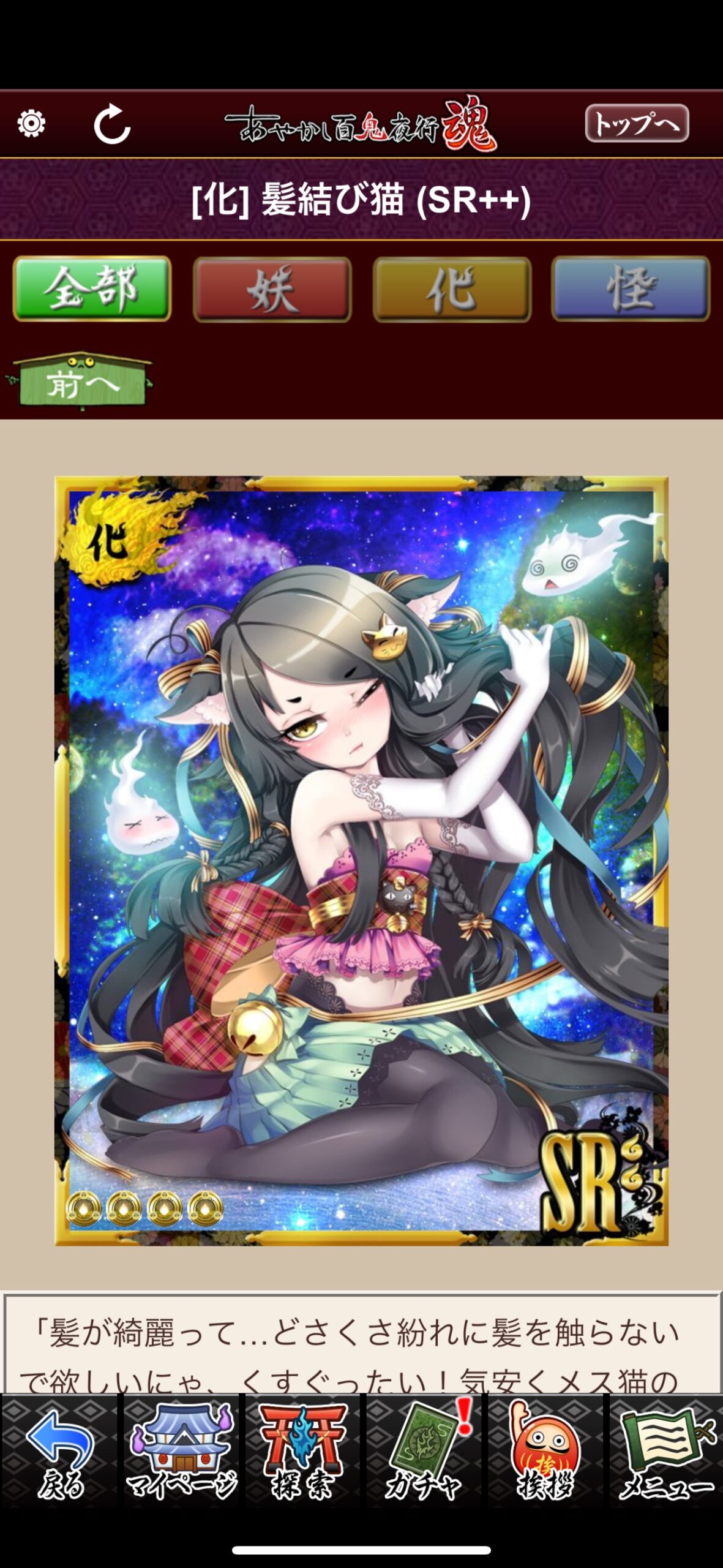 髪結び猫